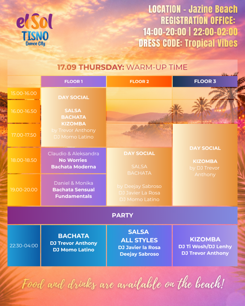 TISNO 2026 SCHEDULE